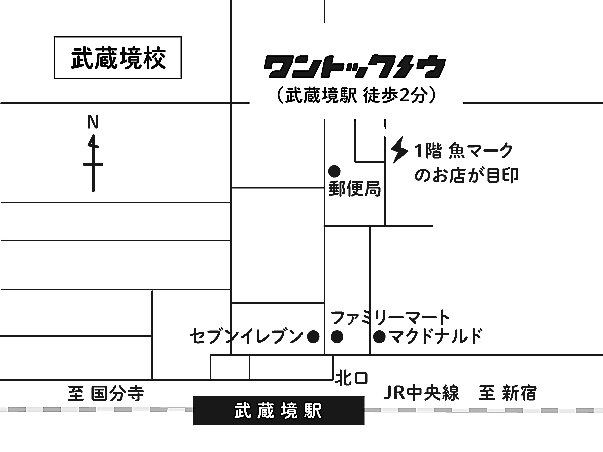 武蔵境校の地図